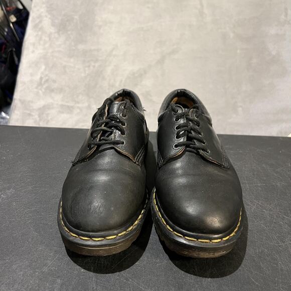 Dr Martens Shoes Mens Size 10 Black Leather Made In England Casual Oxfords
